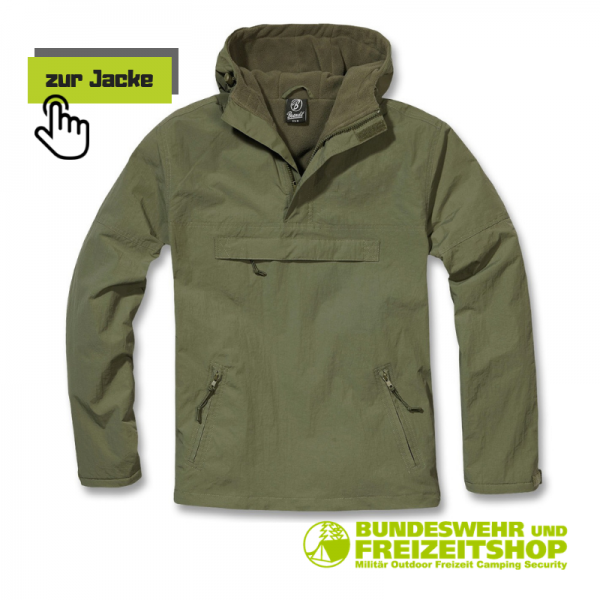 HOODED WINDBREAKER MIT FLEECEFUTTER VON BRANDIT