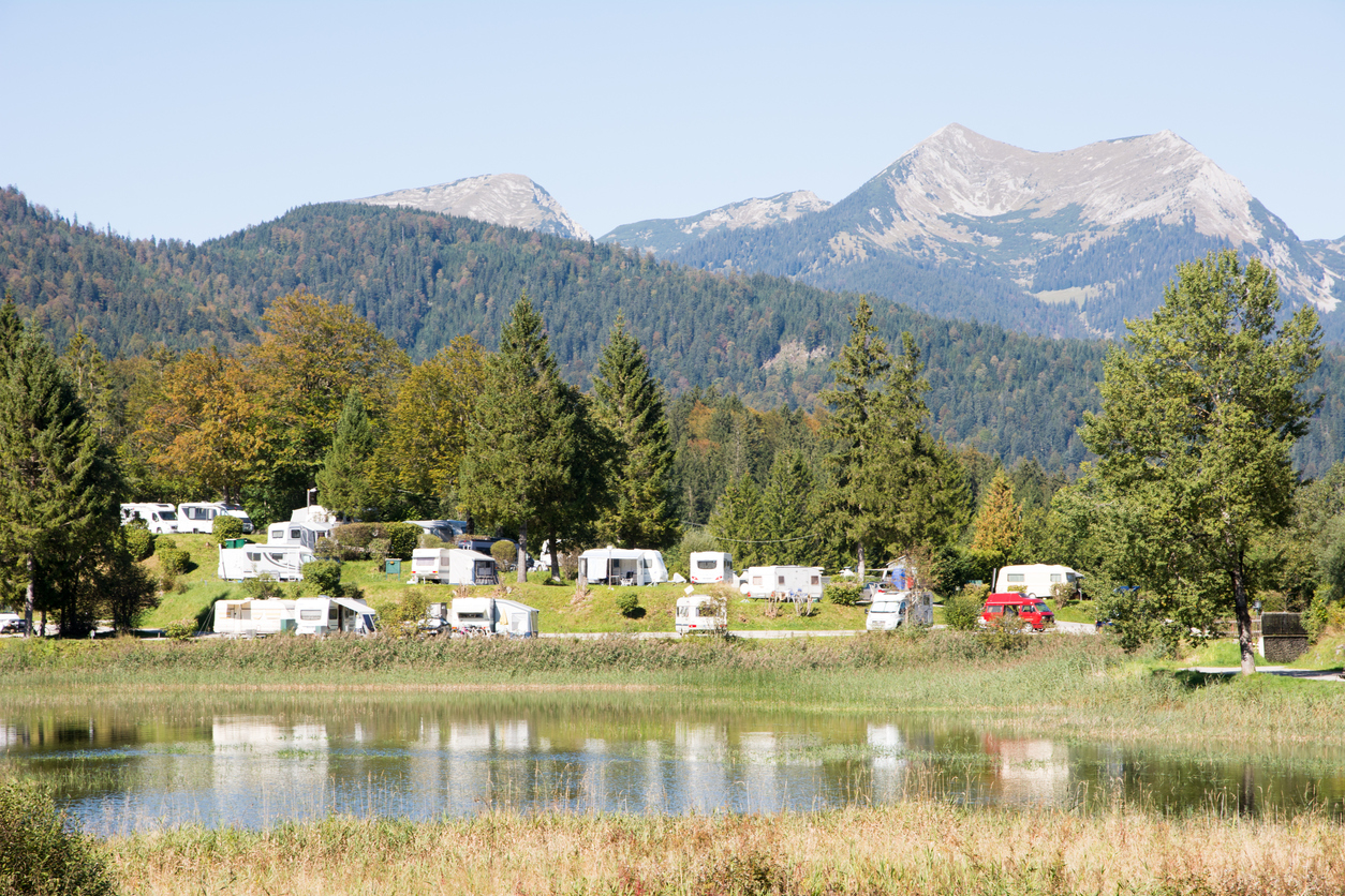 Camping in den Alpen