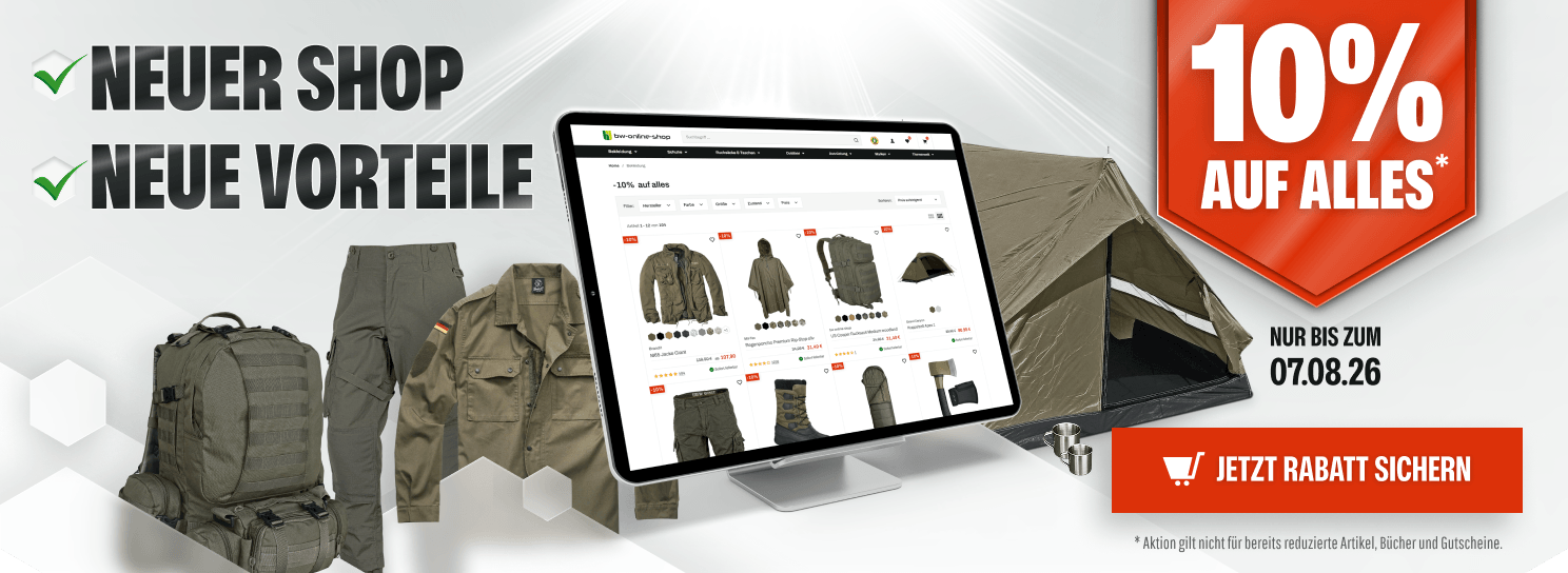 10 % auf alles im neuen bw-online-shop