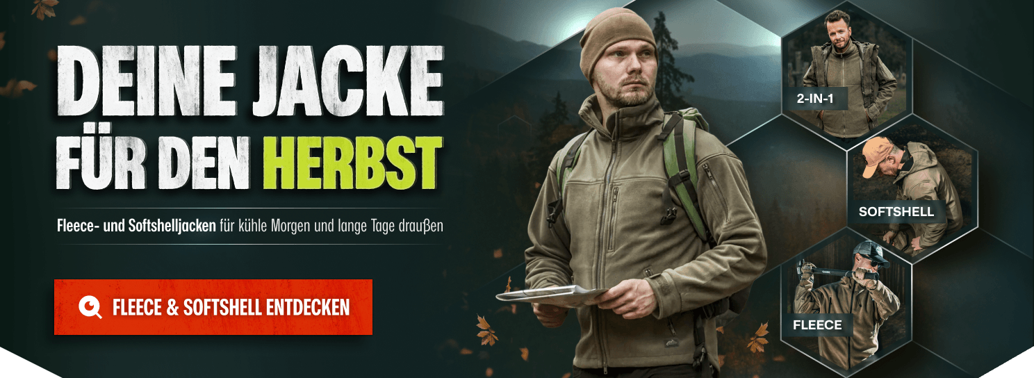 Fleece & Softshelljacken für Deinen Herbst