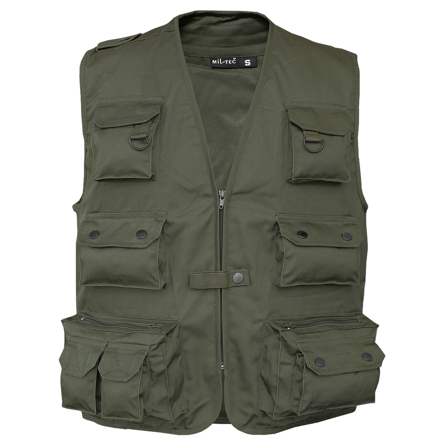 4XL Mil Tec Anglerweste Hundesport  Weste Drucker Outdoor Jagd khaki gr.S 