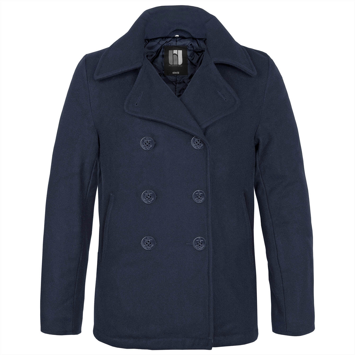 Navy Pea Coat Mantel (Sale)