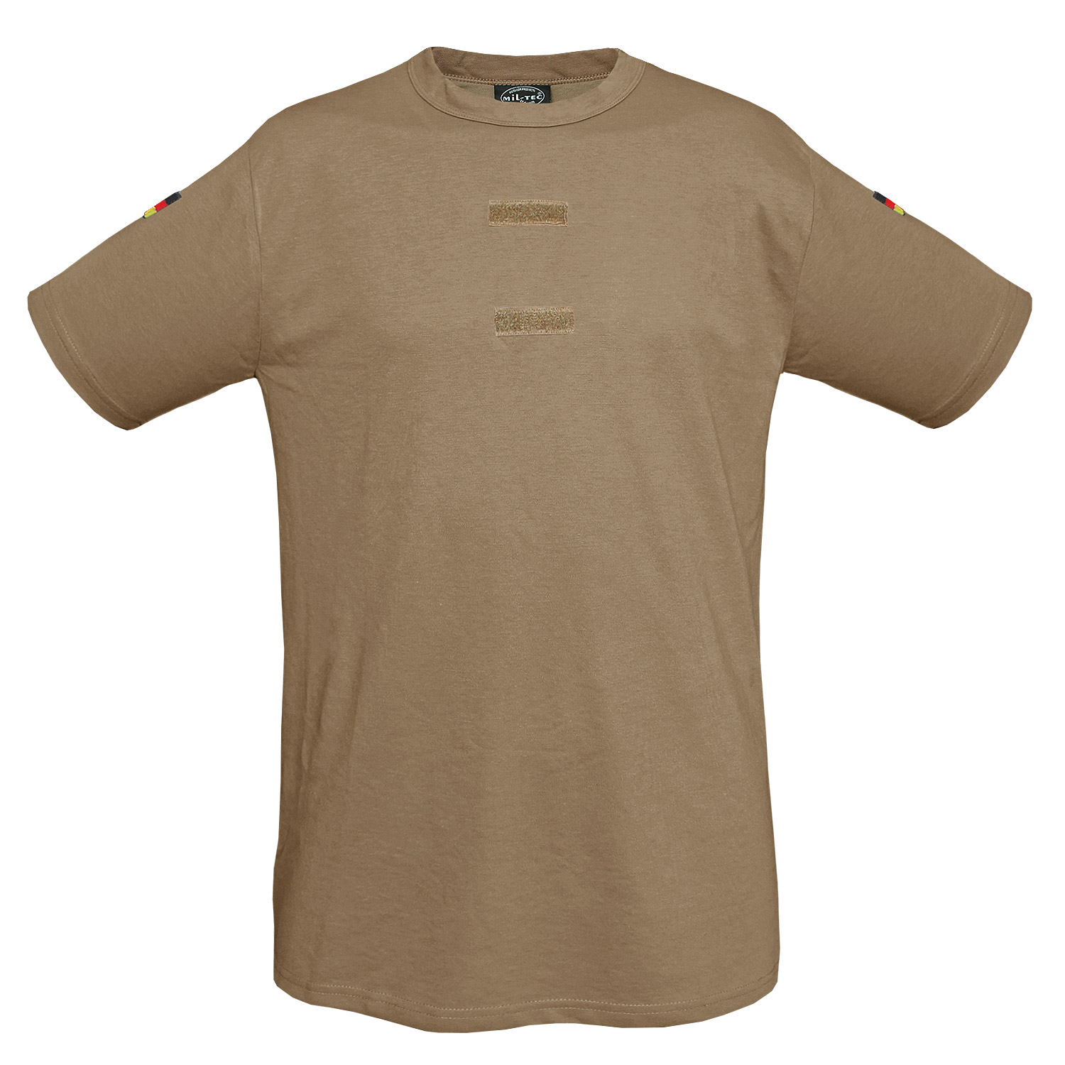 BW Tropen T-Shirt Import m. Klett u. Nat. Abz. sand