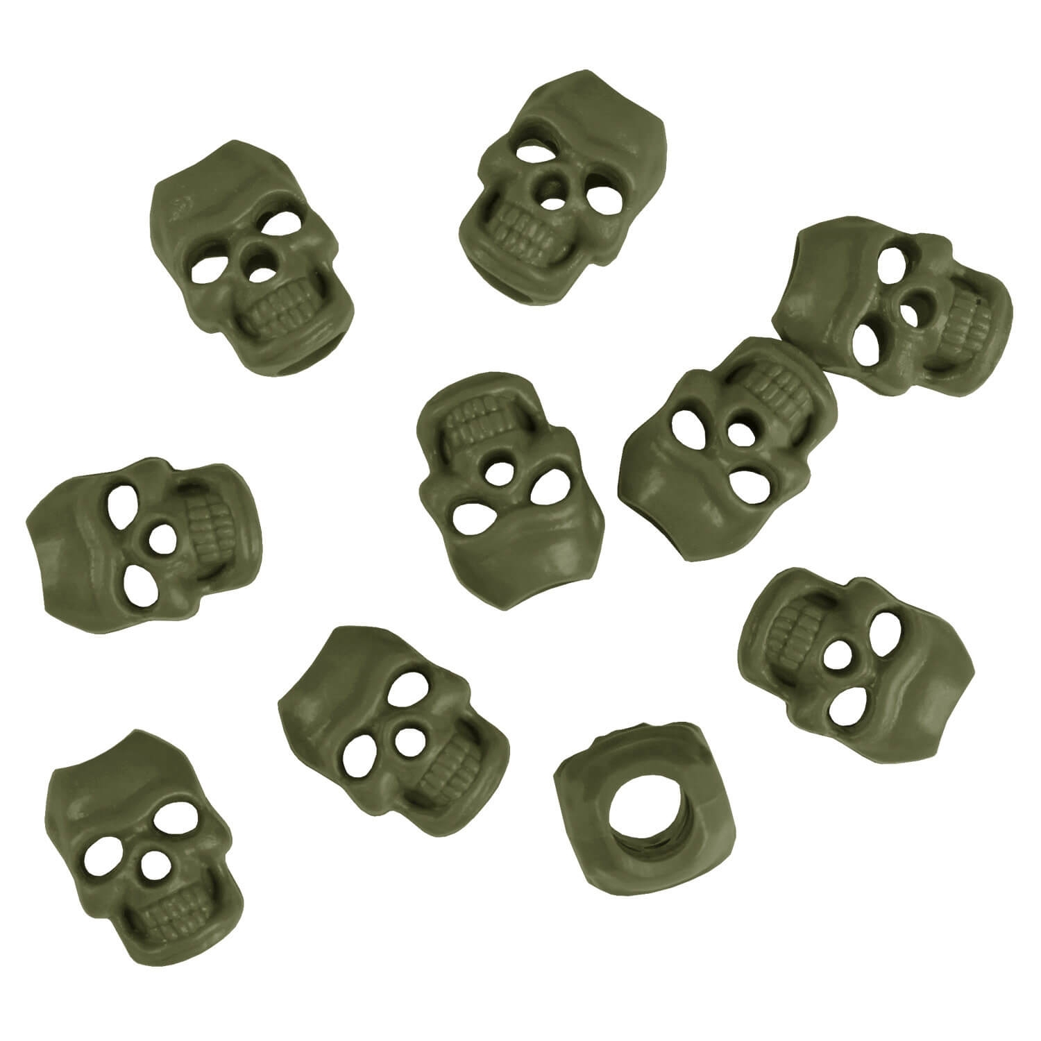 Kordelstopper Skull 10er Set