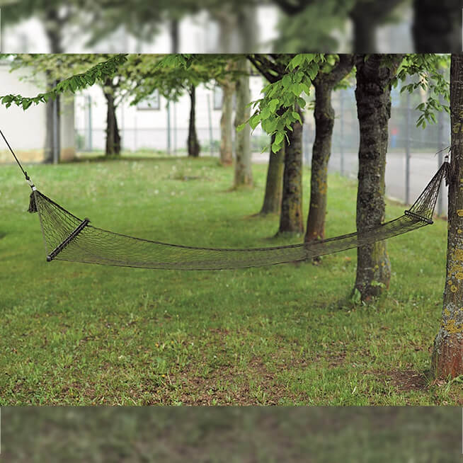 Hängematte mit Querstäben 180 x 80 cm