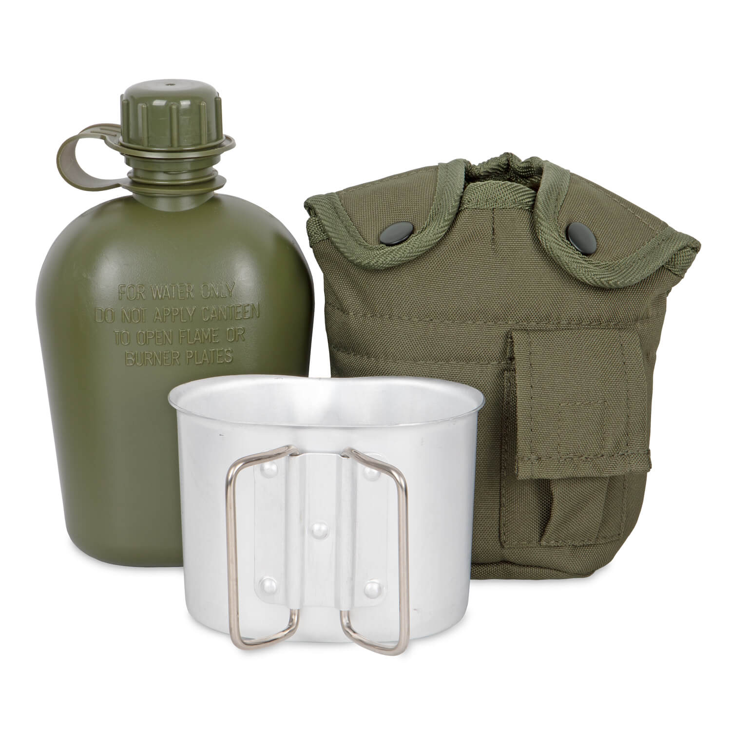 US Feldflasche m. Becher u. Hülle