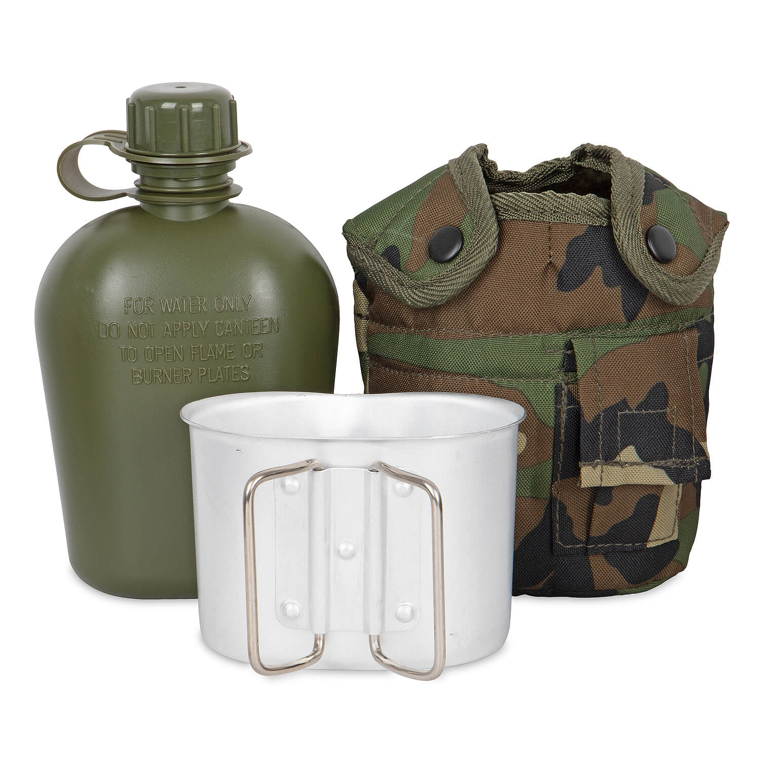 US Feldflasche m. Becher u. Hülle