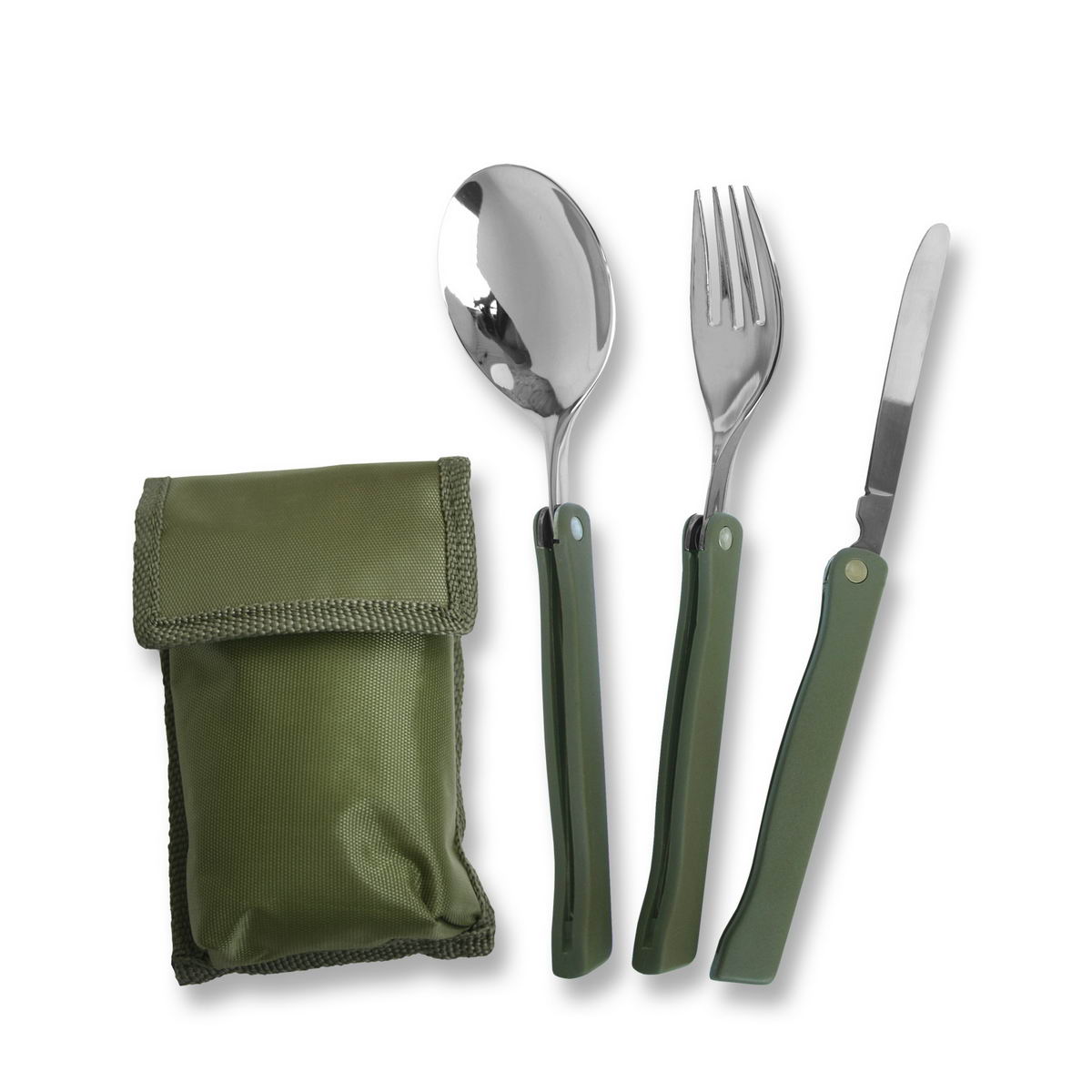Klappbesteck 3-tlg. mit Tasche