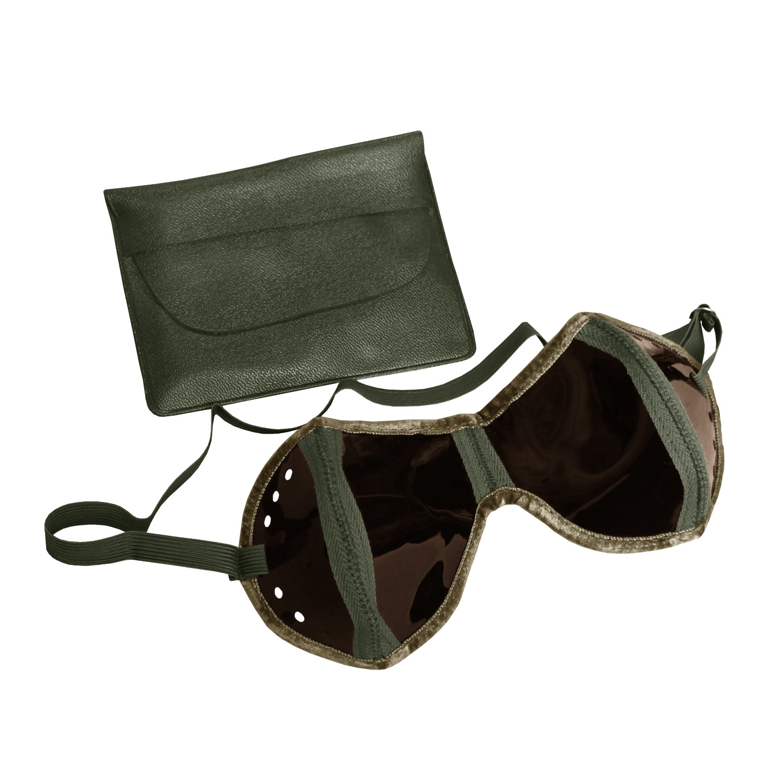 Bundeswehr Faltbrille mit Etui Original gebraucht