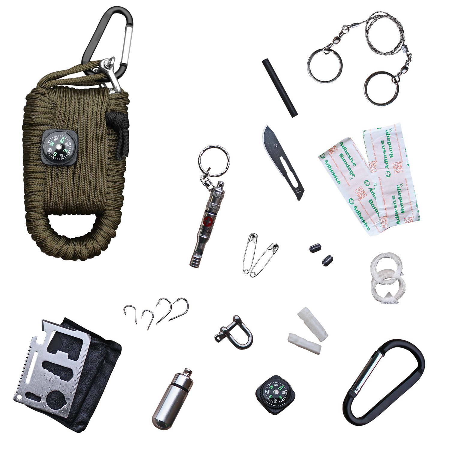 Paracord Survival Kit Large