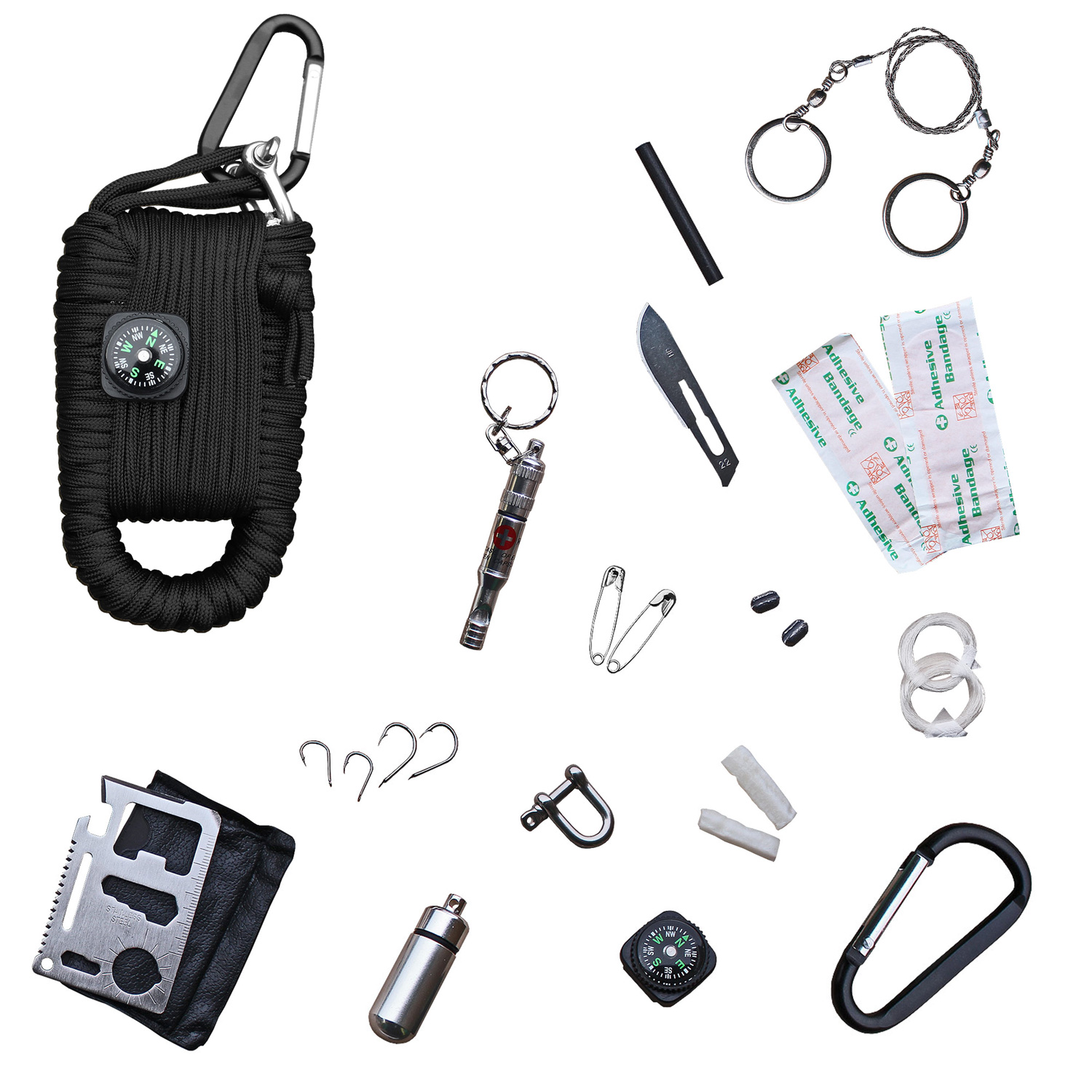 Paracord Survival Kit Large