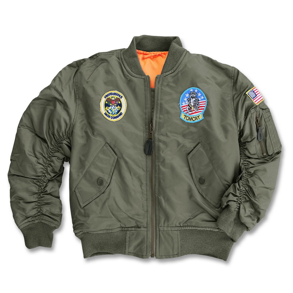 Kinder MA1 Fliegerjacke mit Abzeichen