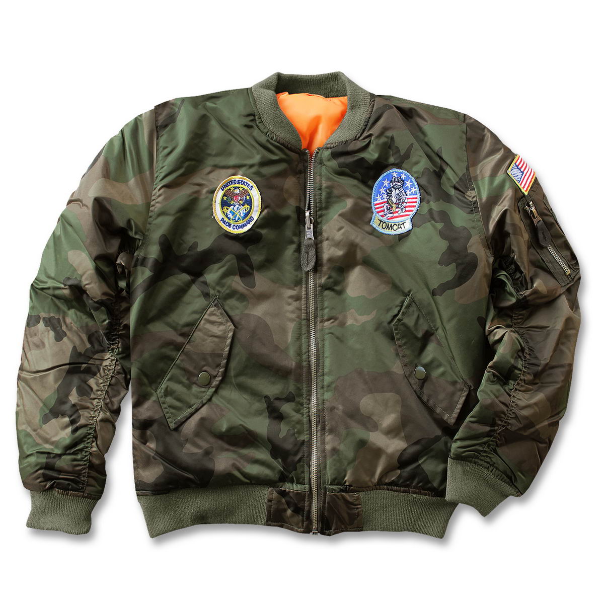 Kinder MA1 Fliegerjacke mit Abzeichen