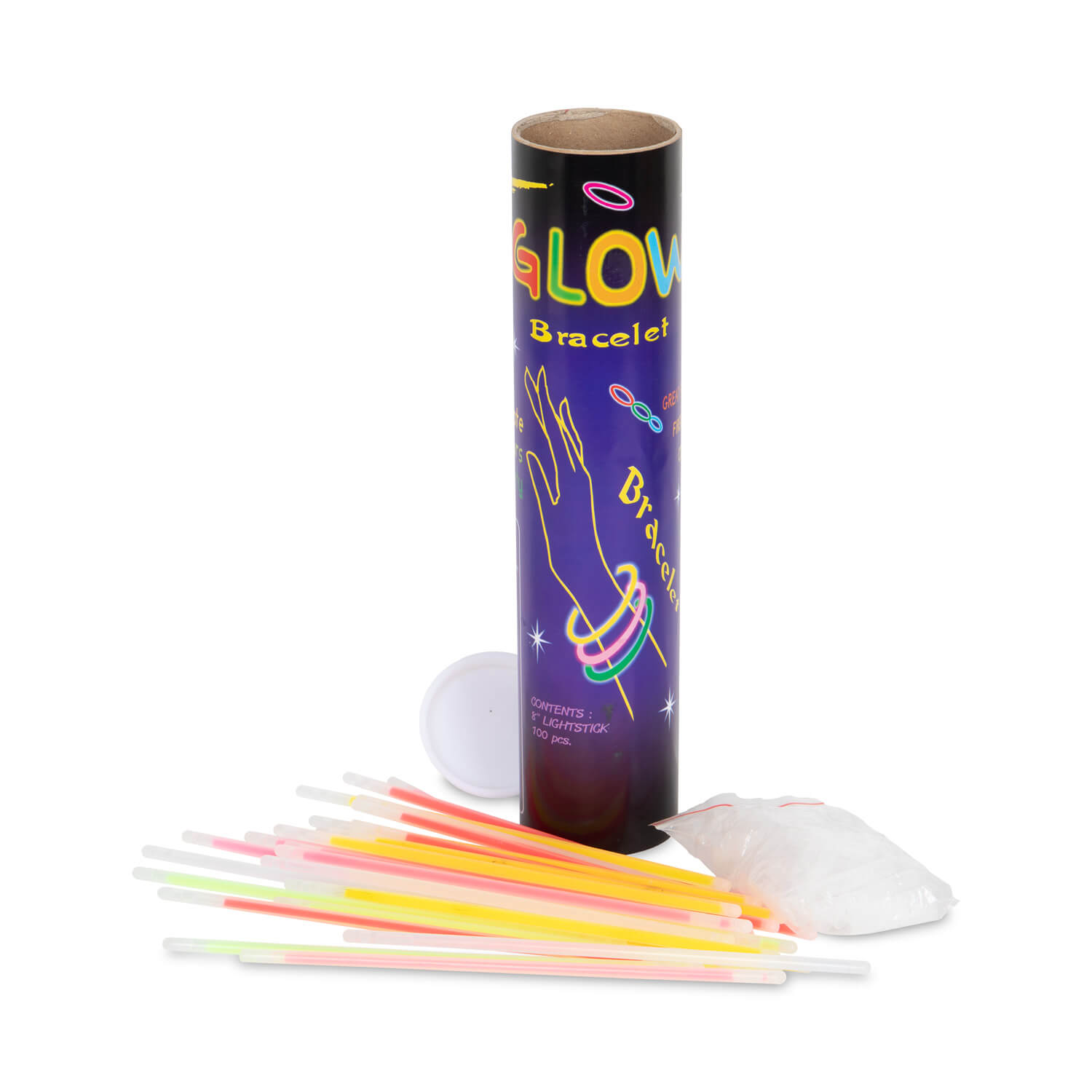 Leuchtstab Sortierte Farben Lang 20 cm 65-Set