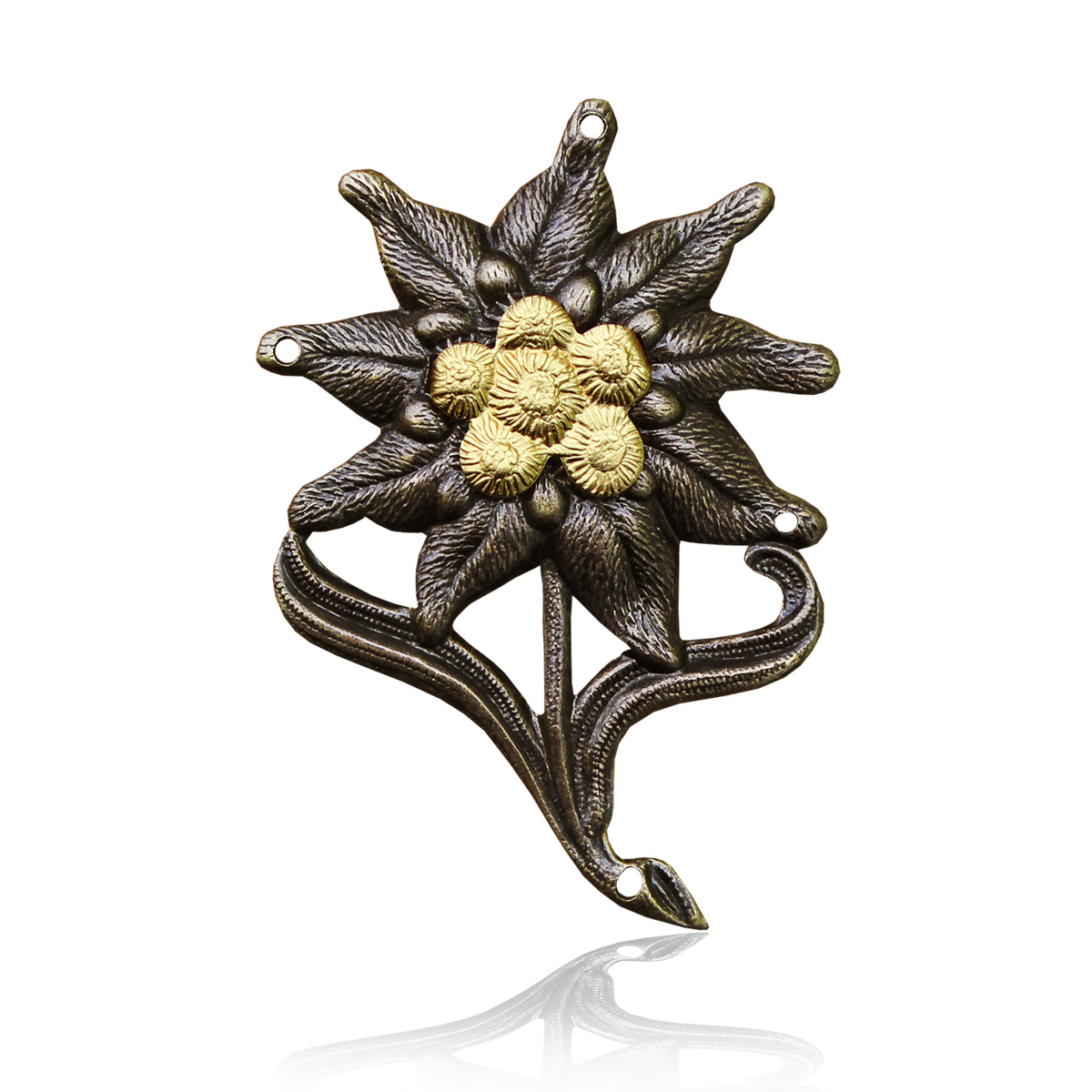 BW Edelweiss Abzeichen Metall