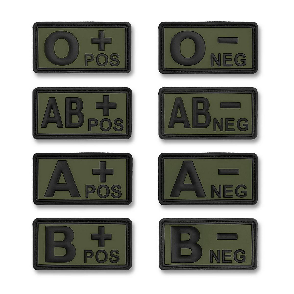 Rubber Patch 3D Blutgruppen
