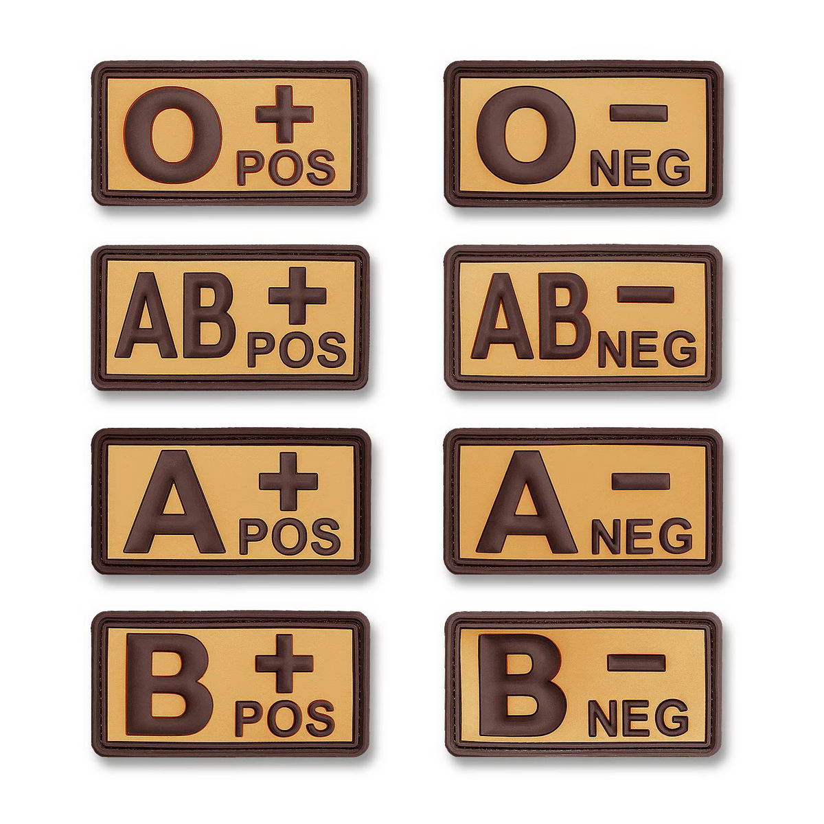 Rubber Patch 3D Blutgruppen