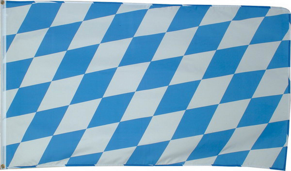 Flagge Bierzelt OVP 1 Bayern Fahne Oktoberfest,Wiesn Blau/Weiß,ca.90 x 150cm