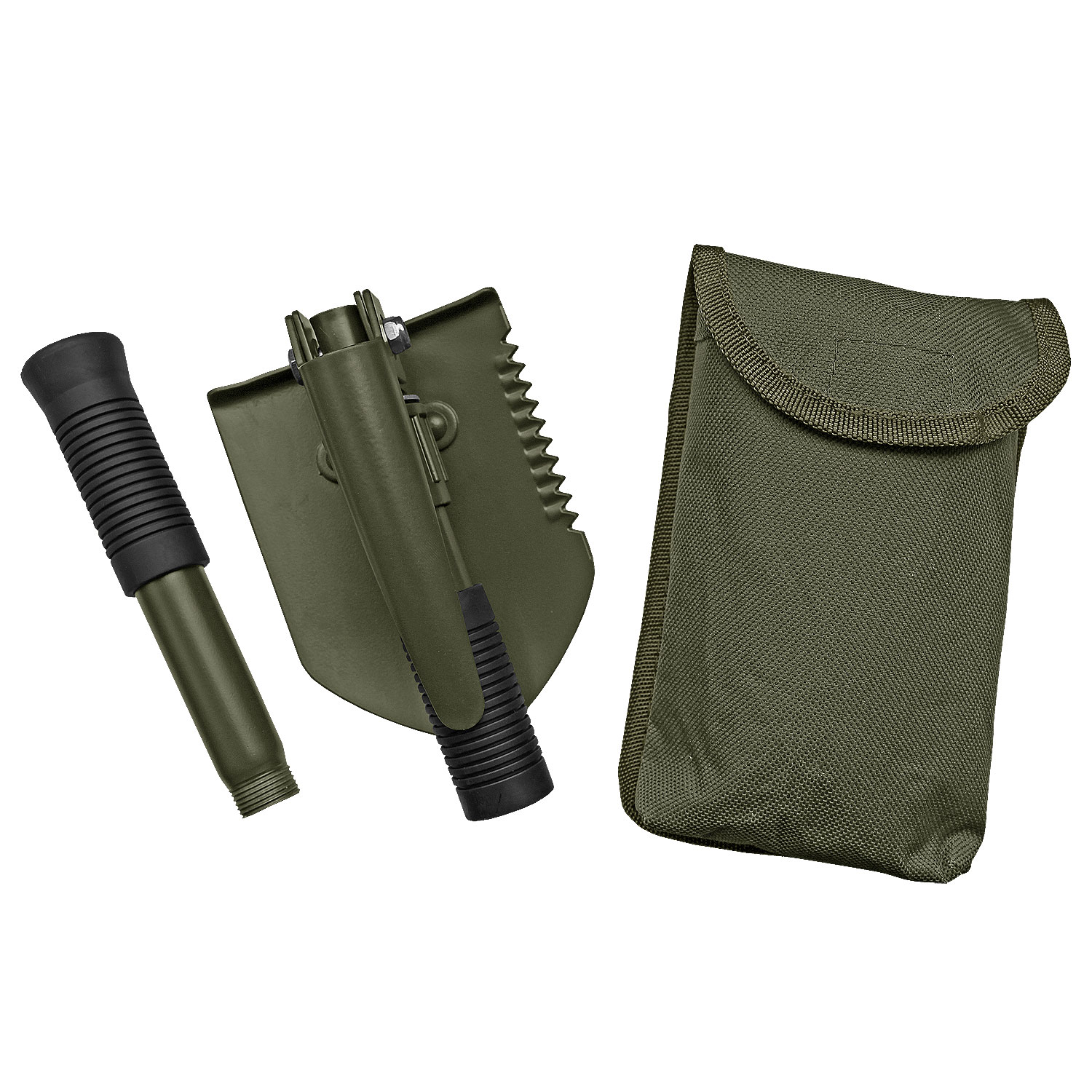 Mini Klappspaten Set 3 in 1 mit Tasche