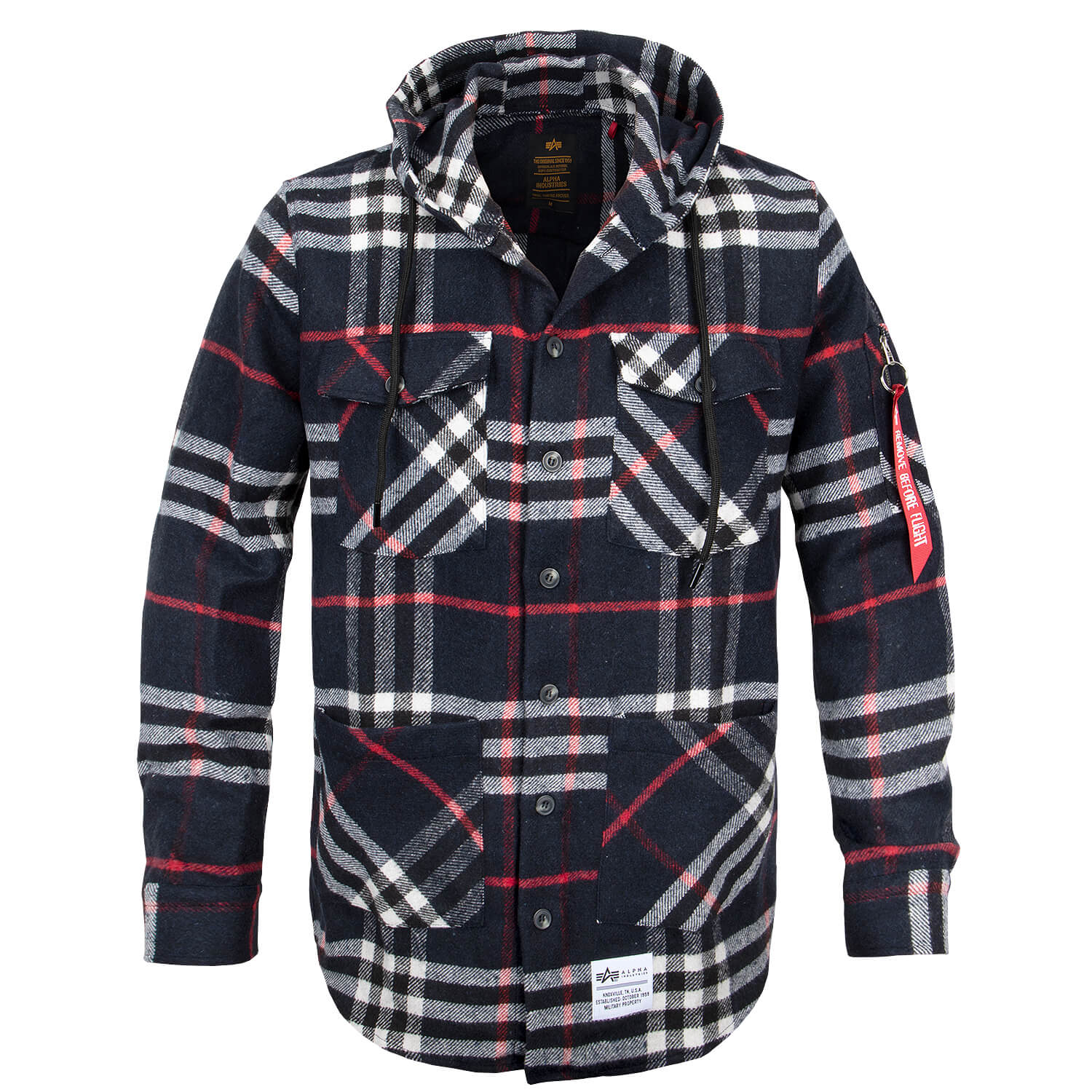 Flanell Hoody Shirt (Sale)