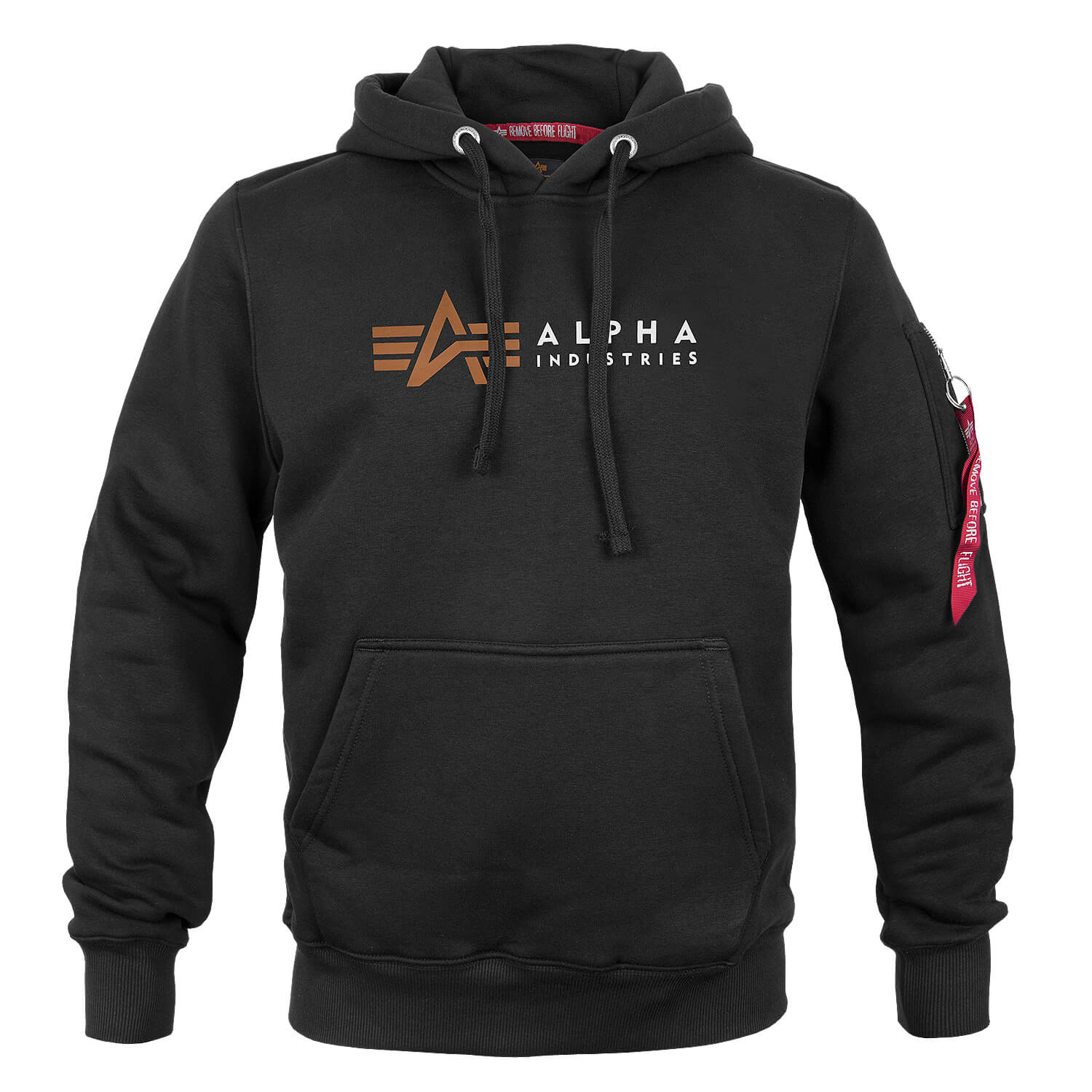 Alpha Industries Alpha Label Hoody bw online shop