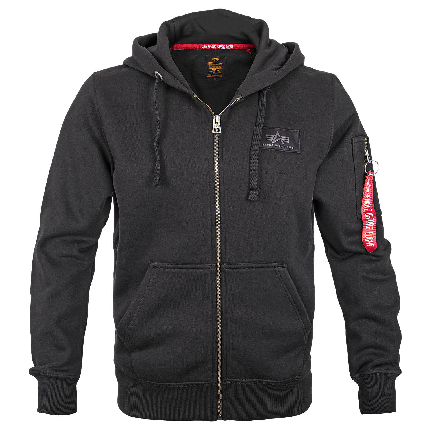 Back Print Zip Hoody Kapuzenjacke