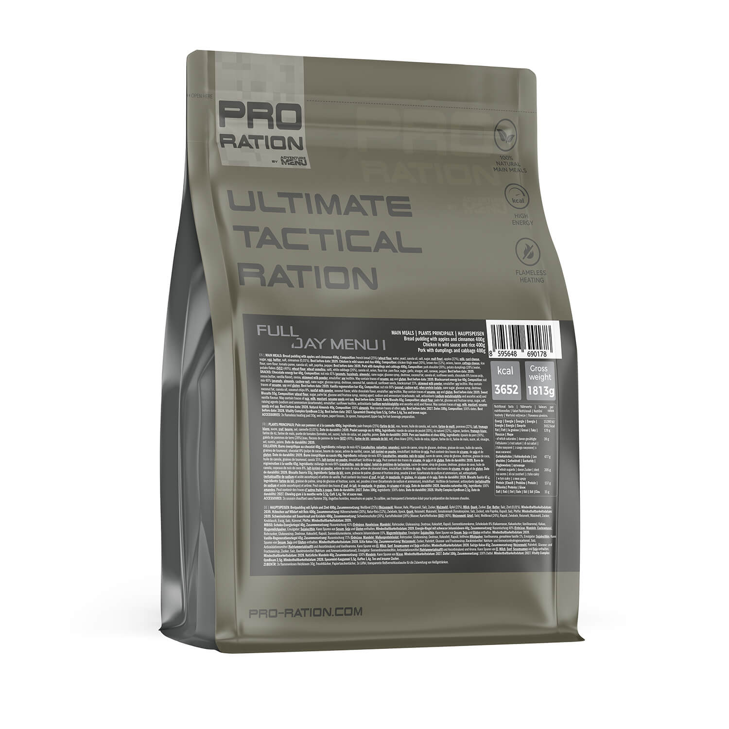 Ultimate Tactical Ration Full Day Menu I