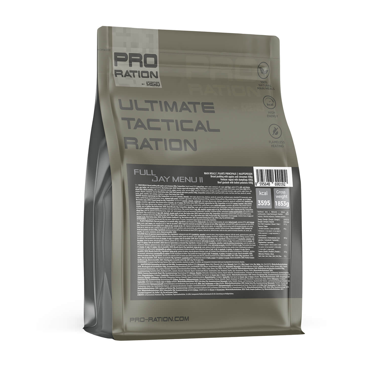 Ultimate Tactical Ration Full Day Menu II