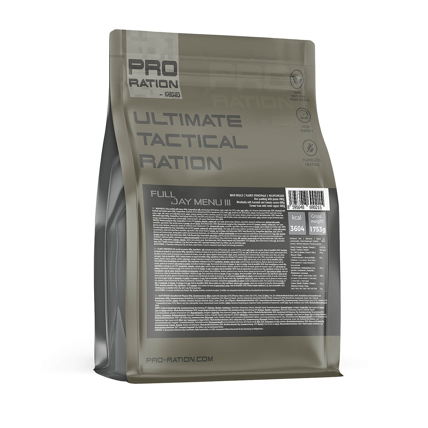 Ultimate Tactical Ration Full Day Menu III