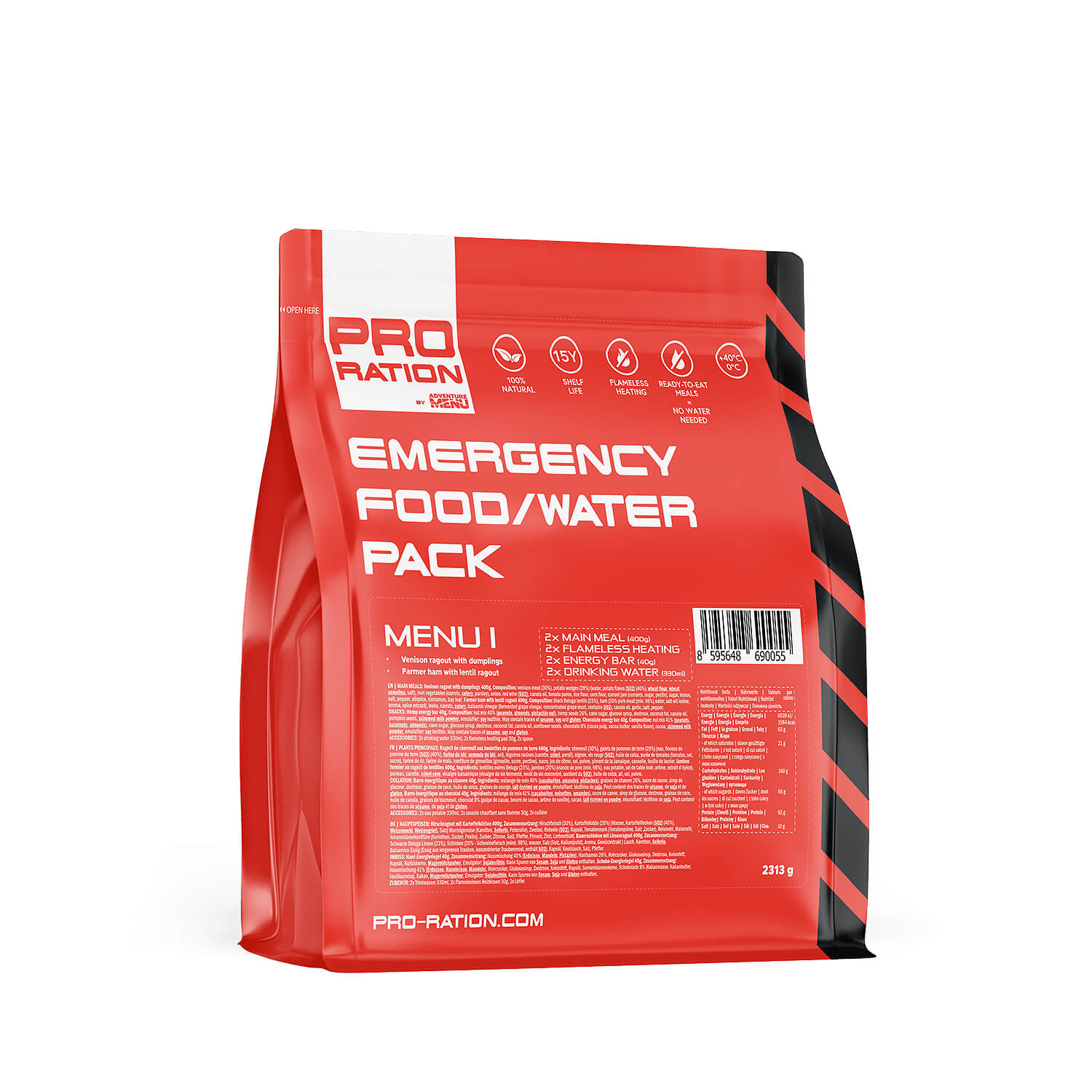 Emergency Food/Water Pack Lebensmittelration I