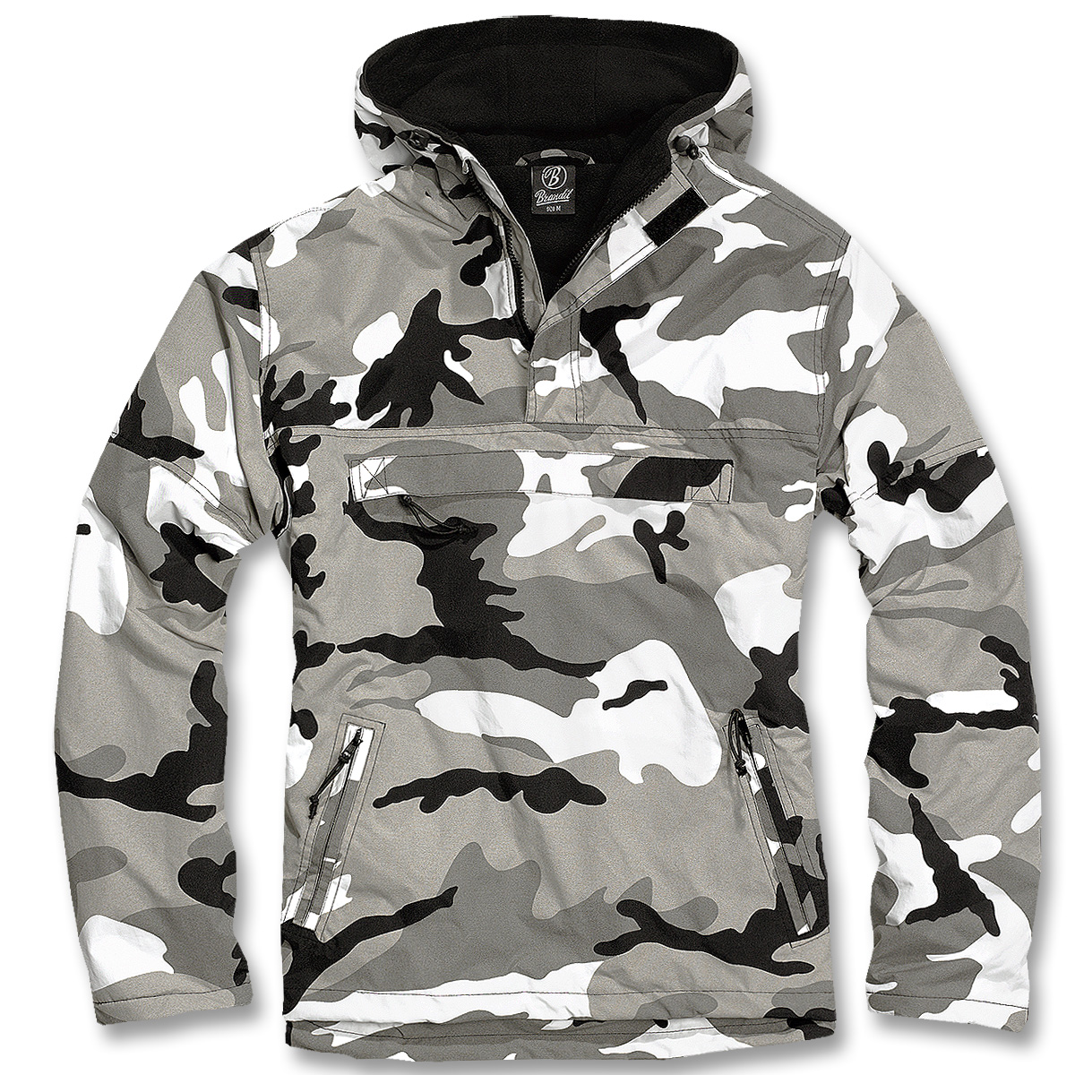 Hooded Windbreaker m. Fleecefutter