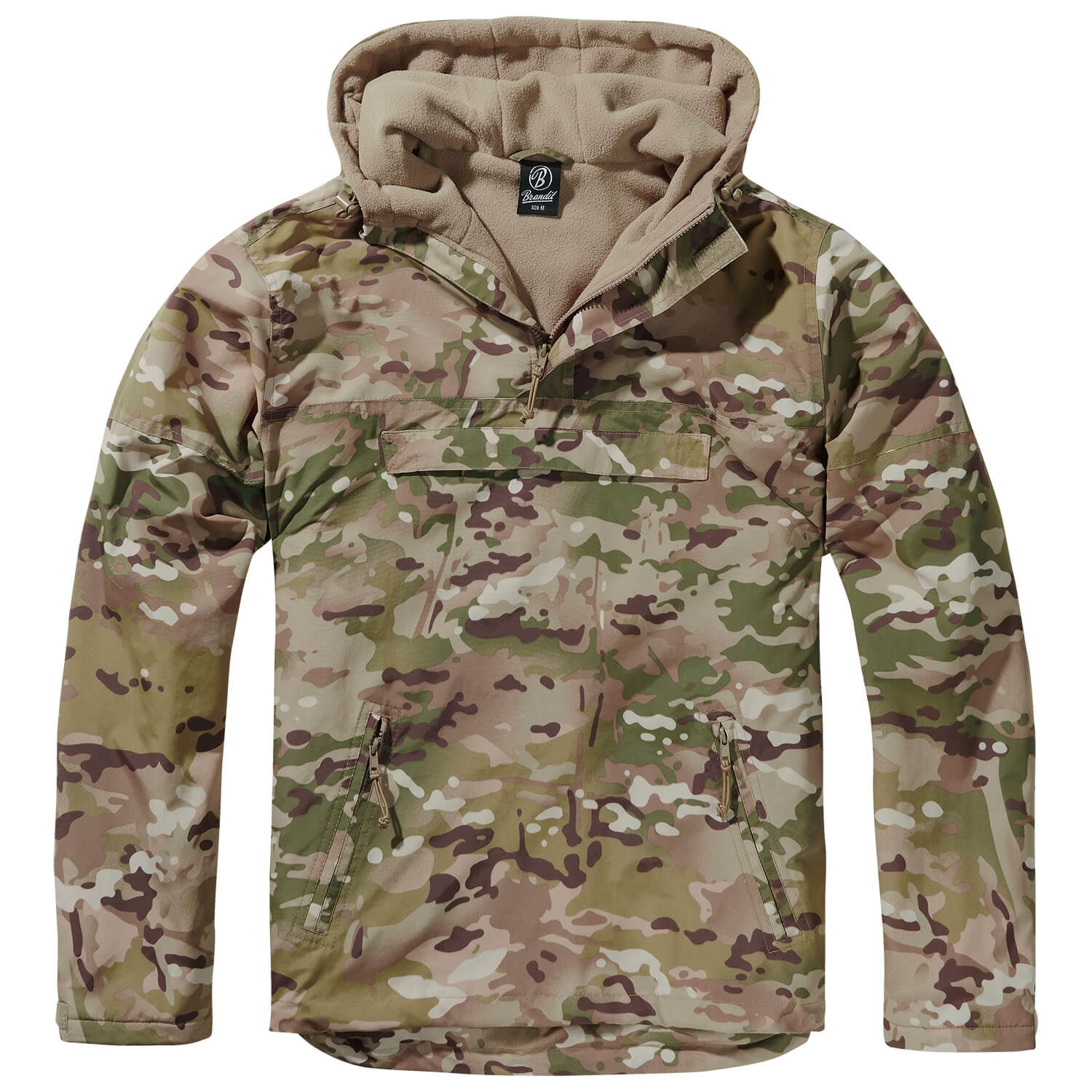 Hooded Windbreaker m. Fleecefutter