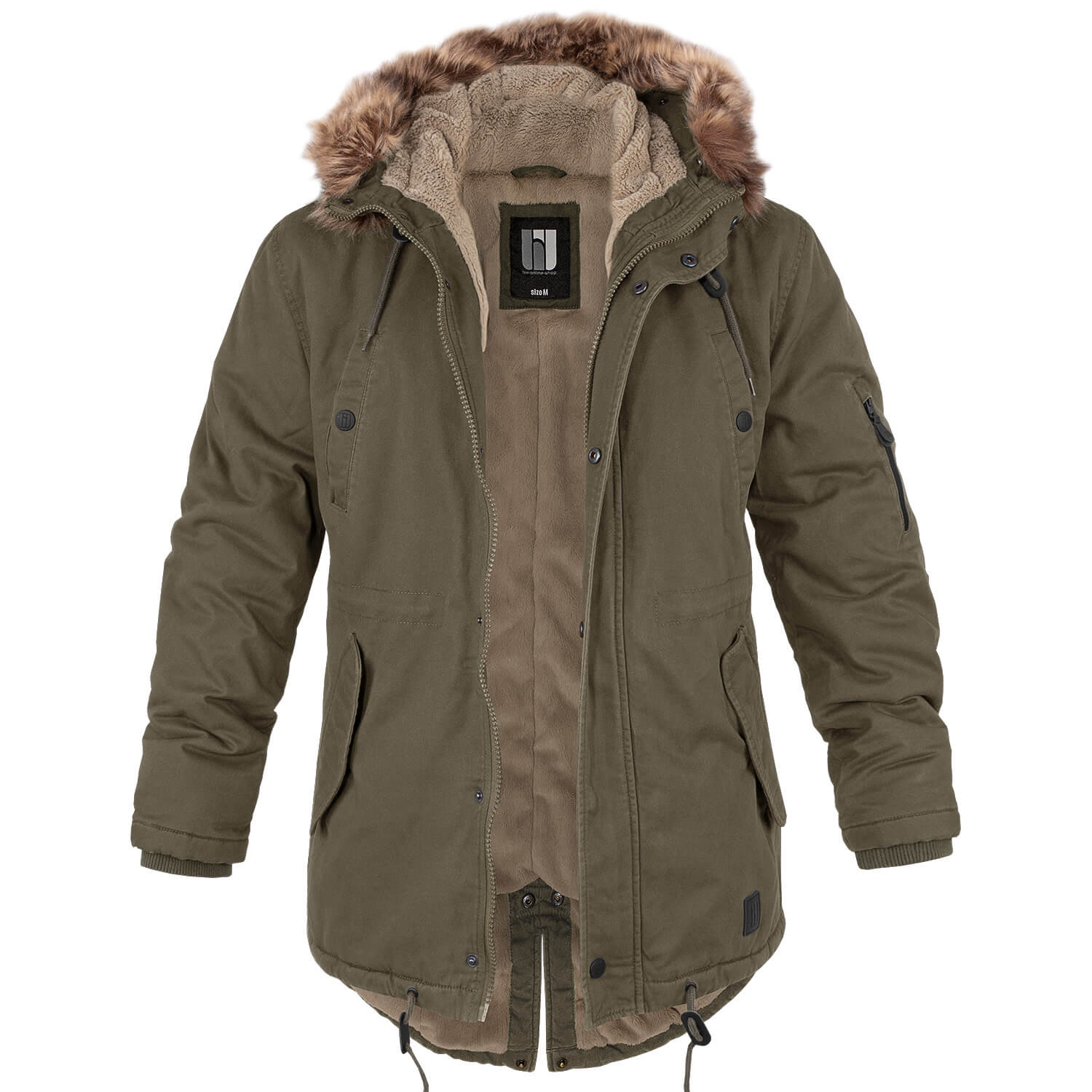 Fishtail Winterparka mit Futter