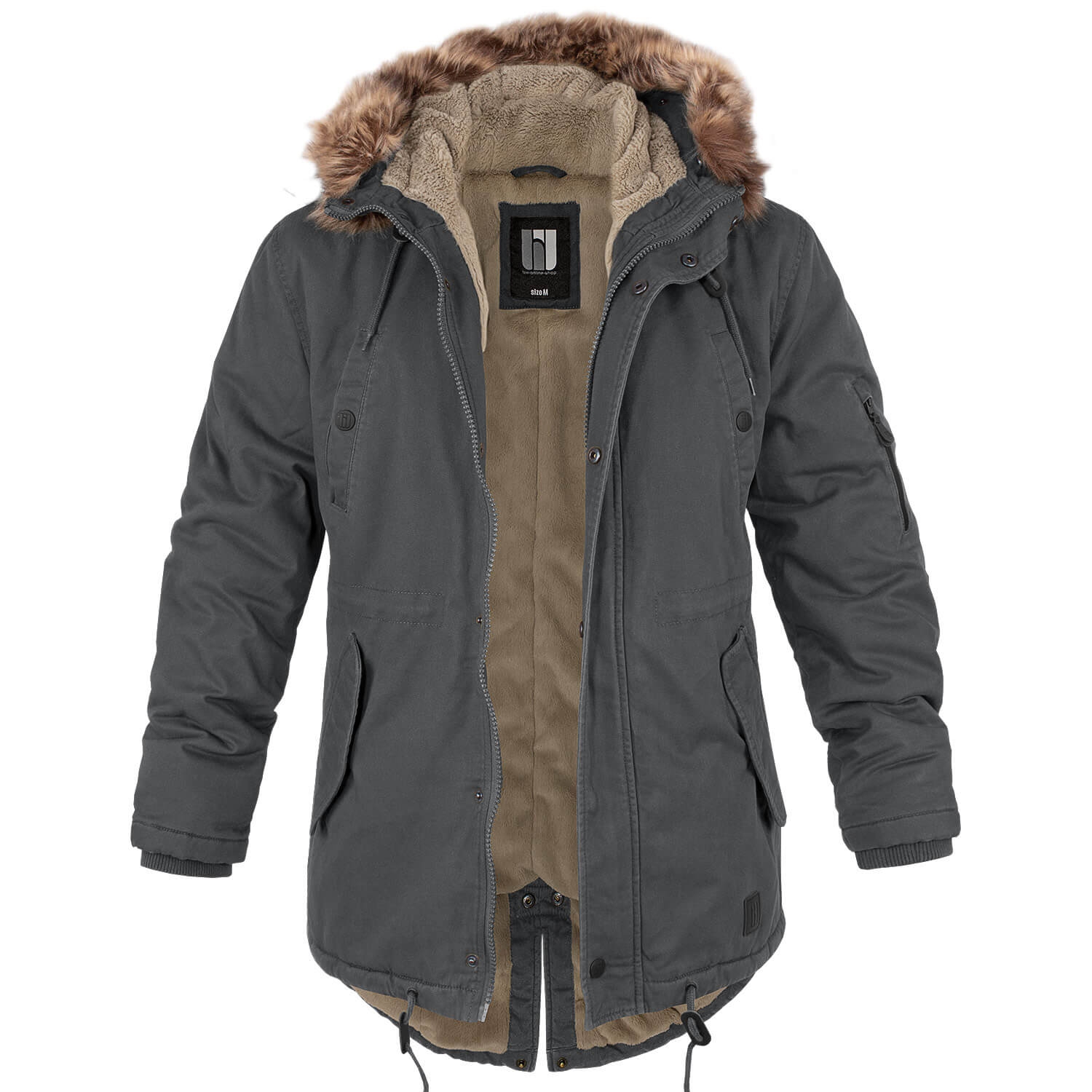Fishtail Winterparka mit Futter