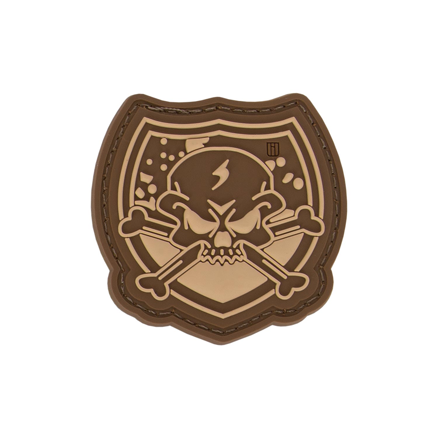 Rubber Patch Skull and Crossbones (Sale)