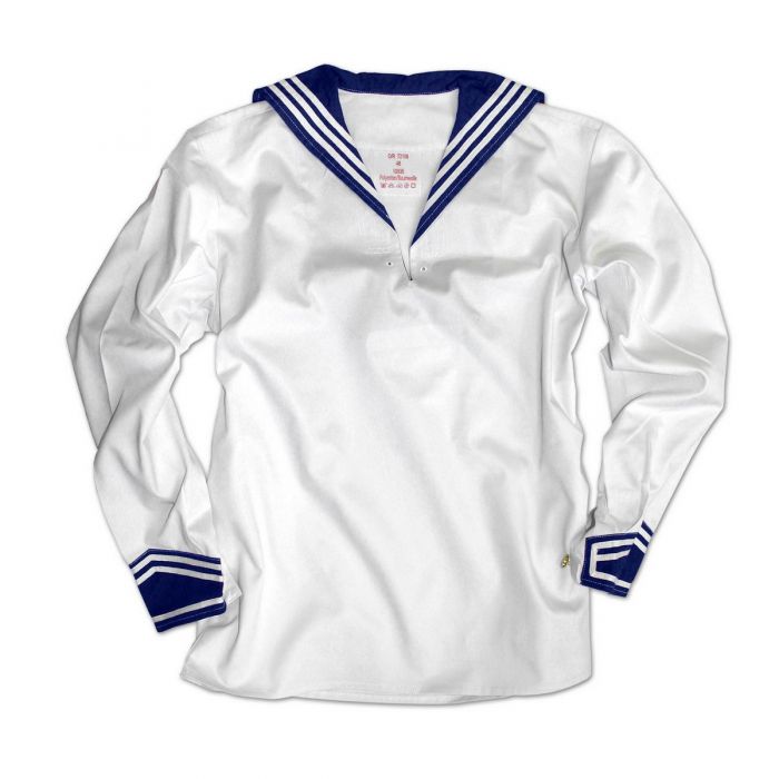 Kragen marine u.weiß für Damen und Herren BW Marinehemd Freizeit Matrosenhemd m Kragen marine u.weiß für Damen und Herren BW Marinehemd Freizeit Matrosenhemd m