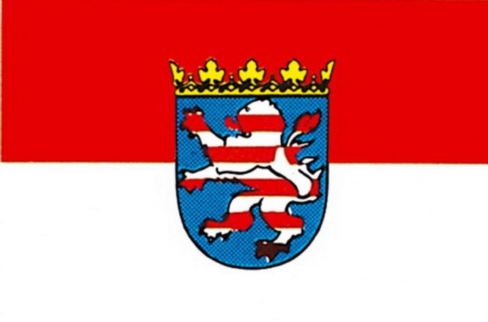 BxH Fahne mit Ösen Größe 150 cm x 90 cm Flagge Bundeslandfahne Hessen 