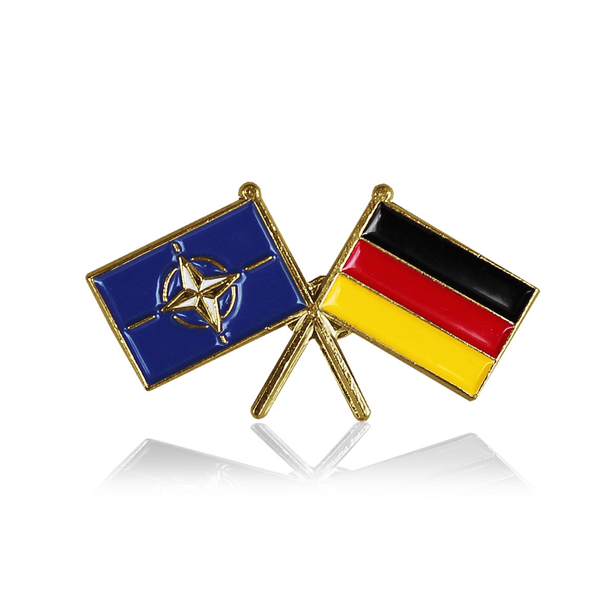 Mützenanstecker Flagge Nato / Deutschland im Bundeswehr ...