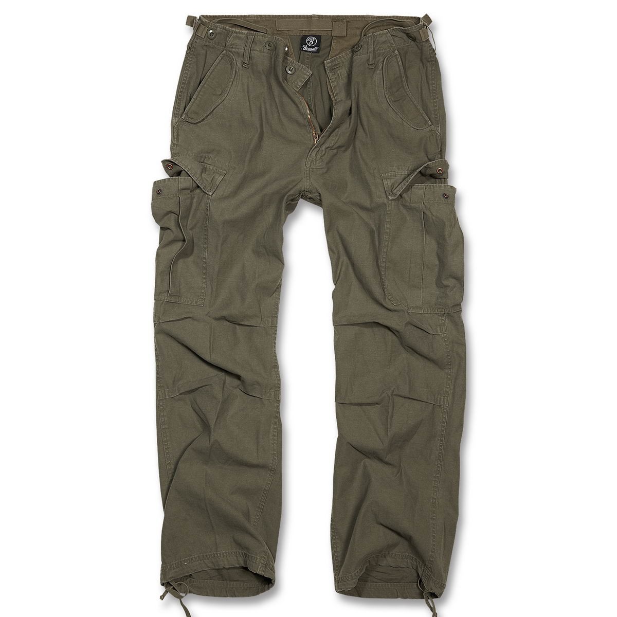 Brandit Herren M65 Vintage Cargo Hose - Army Style Freizeithose In Woodland