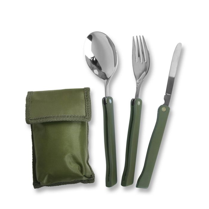 Klappbesteck 3-tlg. mit Tasche