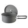 Trockenbrennstoff Kochset 1000 ml Aluminium