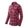 coral crimson checkered