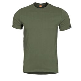 T-shirt Pentagon Ageron Logo Vertical - Couleur Coyote/Marron - 100% Coton - Homme - Neuf Avec étiquettes
