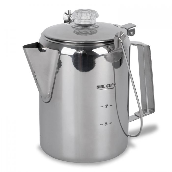 Edelstahl Kaffeekanne mit Perkolator im bw-online-shop
