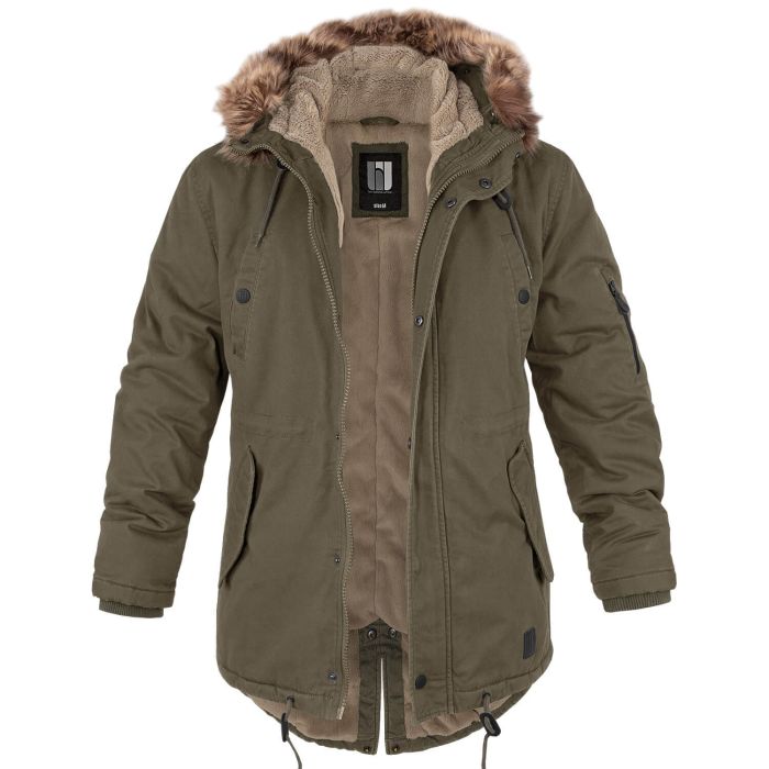 Parka Winterjacke Herren Mit Futter Arctic Seven Herren Winter