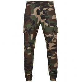 Urban Classics Camo Cargo Jogging broek voor heren, zand camo, 32