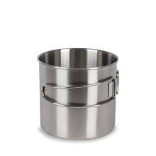 Edelstahl Trinkbecher mit Klappgriffen