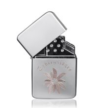 Gas Feuerzeug mit Gravur Gebirgsjäger Edelweiß