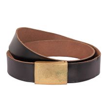 Bundeswehr Hosengürtel Leder Marine Original gebraucht