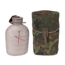 Bundeswehr Feldflasche Alu m Hülle Original gebraucht 2. Wahl